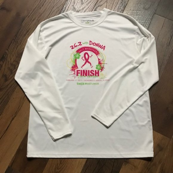 Long Sleeve Marathon T-Shirt in Support of Breast Cancer - Picture 2 of 6